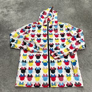Bibbidi Bobbidi Bling Mickey Minnie Mouse Hoodie Windbreaker Jacket Mens Medium